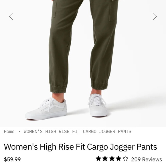Women's High Rise Fit Cargo Jogger Pants - Picture 2 of 2
